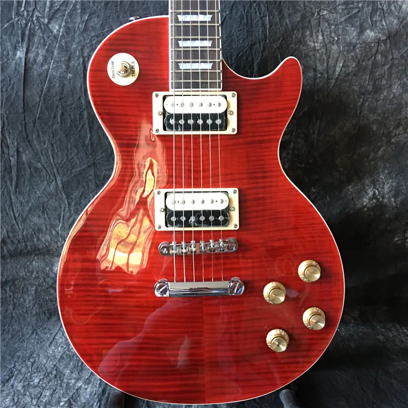 2020 chitarra elettrica rossa lp OEM della fabbrica cinese all'ingrosso, vendita di chitarra di alta qualità, spedizione gratuita