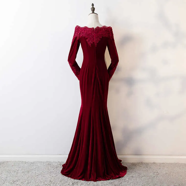 Robe velour longue 2019 discount