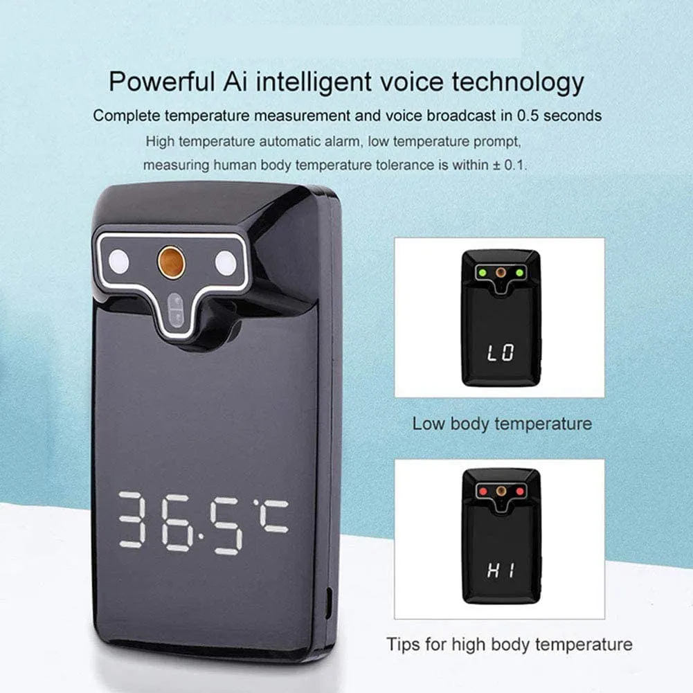 AI Voice Broadcasting No Touch Thermometer, Automatische Infrarot  Temperaturmessung Mit LED Anzeige Und Weit Verbreitet Von 51,36 €