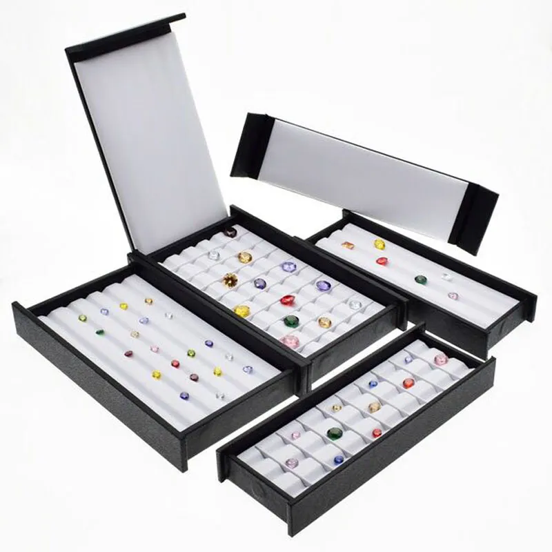 Diamond Covers Rack ZC1706 PU Leather Gem Display Tray Diamond Storage... From Perfumeliang ...