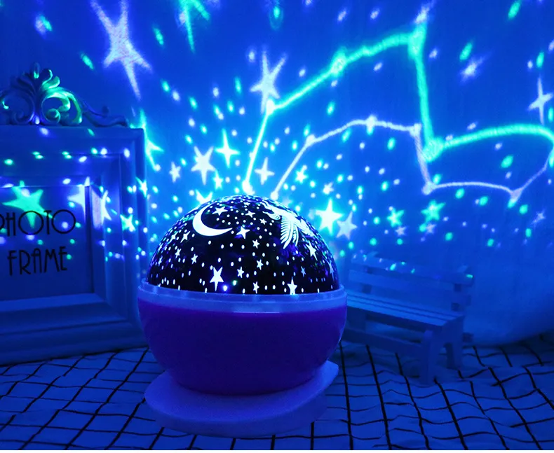 Proyector De Luz Nocturna LED Giratorio De Cielo Estrellado, Planetario,  Dormitorio Infantil, Lámpara De Noche De Estrellas, Luz De Proyección De  Luna, Regalo Para Niños De 5,67 €