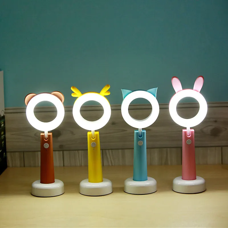 LED Night Lights USB Ładowanie Lampy Desk Sypialni Studium LED Lampa Night Lampa Cartoon Stół Lampa Dla Dzieci Prezent