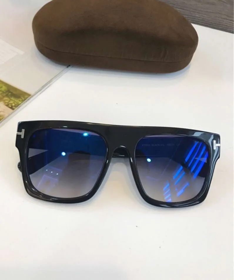 Wholesale- Mens Sunglasses Mod ft0711 Fausto Black /Grey Gafas de sol Luxury designer sunglasses glasses Eyewear high quality New with Box