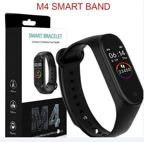 M4 inteligentny zespół fitness tracker zegarek sport bransoletka tętna inteligentny zegarek 0,96 cala Smartband Monitor Wristband