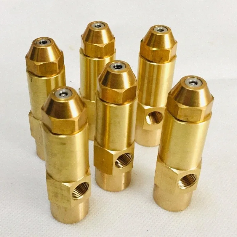 Brass Siphon Burner, Air Atomizer Oil Spray Nozzle, Two Fluid Nozzle