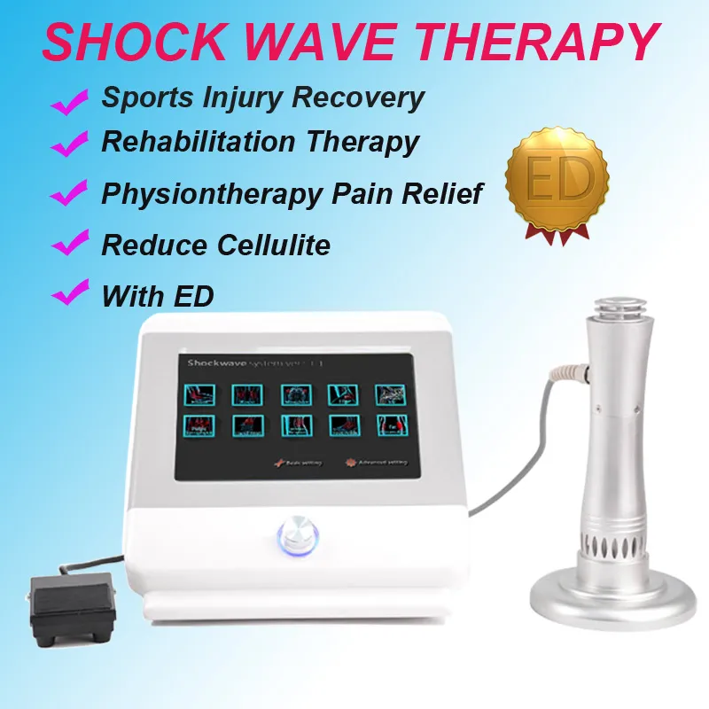 Wysokiej jakości fizykoterapia Ból Shockwave Zwolnij fala uderzeniowa / elektromagnetycznie promieniowa Shockwave do leczenia ED