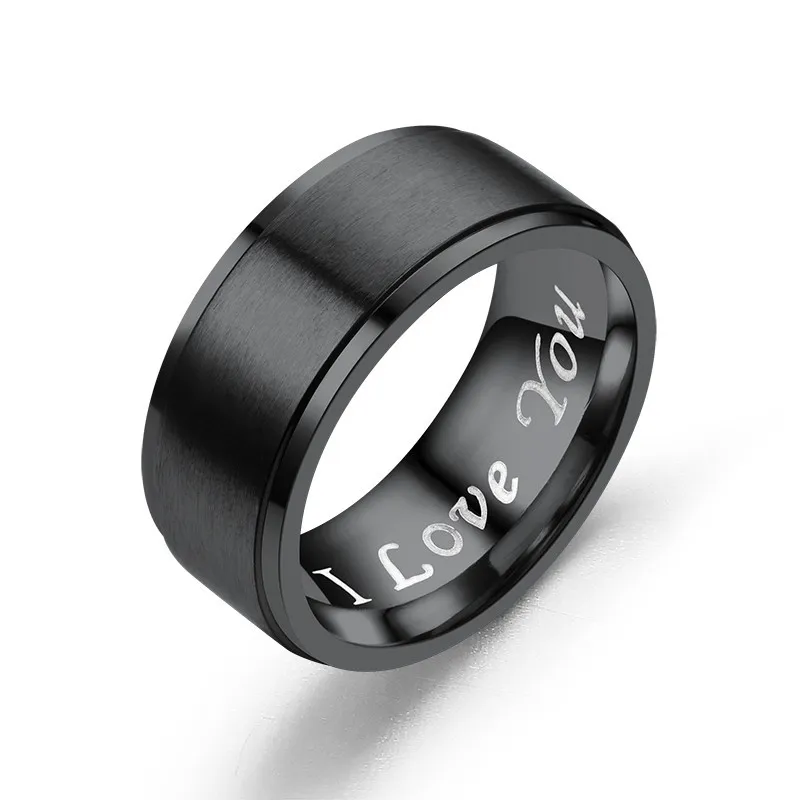 Matte Ring Band Stael Stael I Love You Impanivementa