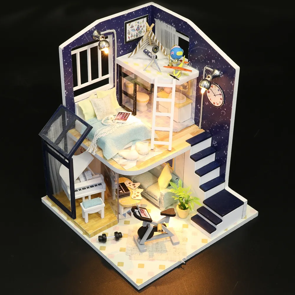 7 itens/lote miniatura casa de bonecas acessórios kits de