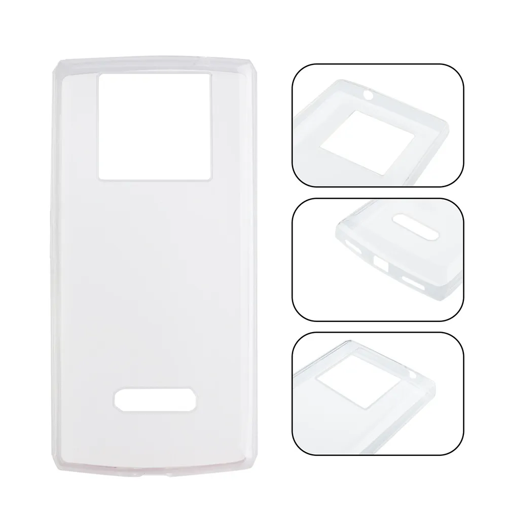 Witte transparante siliconencase voor Oukitel K7