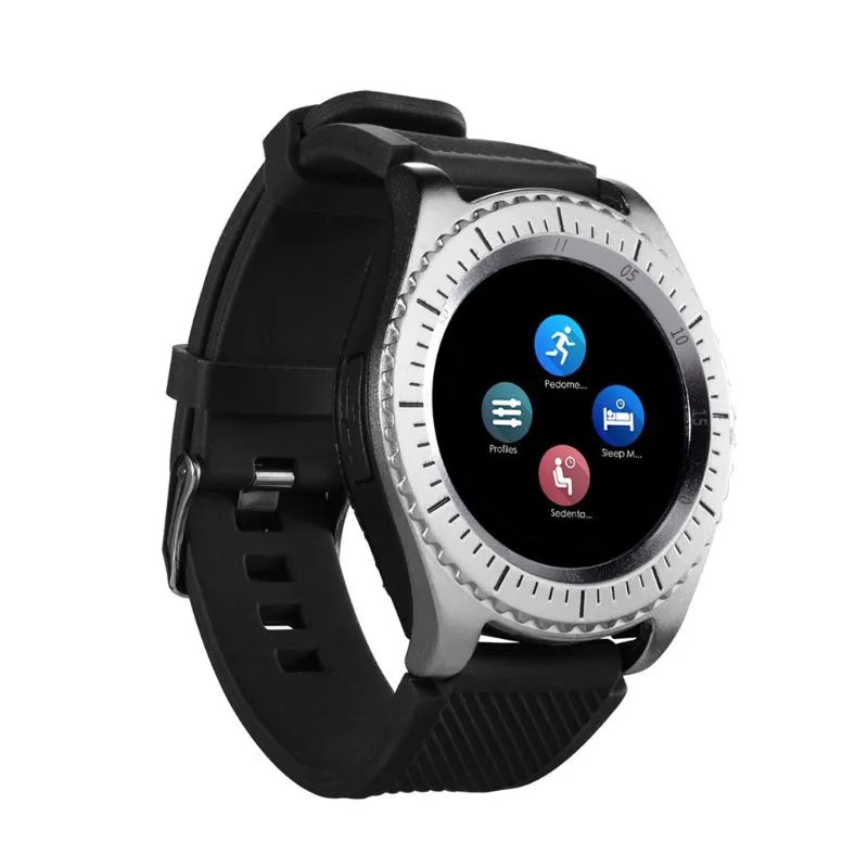 Il più nuovo Smart Watch Z3 Bluetooth Touch Screen Orologio da polso con cinturino in pelle con fotocamera SIM Slot per scheda TF per Android PhonePK Y1 V8 A1