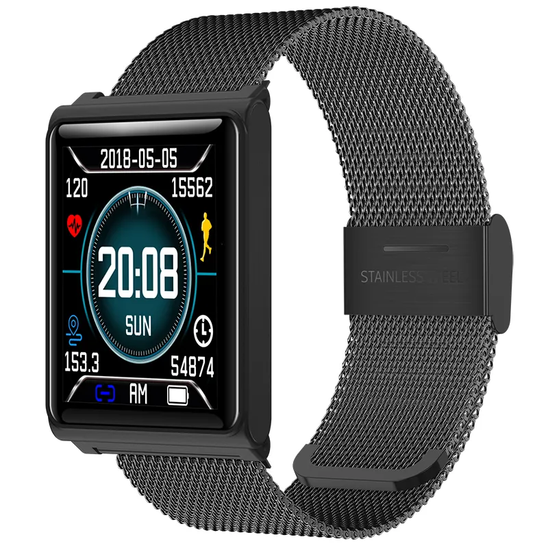 N98 montre intelligente oxygène sanguin tension artérielle moniteur de fréquence cardiaque Bracelet intelligent Fitness Tracker montre-bracelet intelligente pour Andorid iPhone iOS téléphone