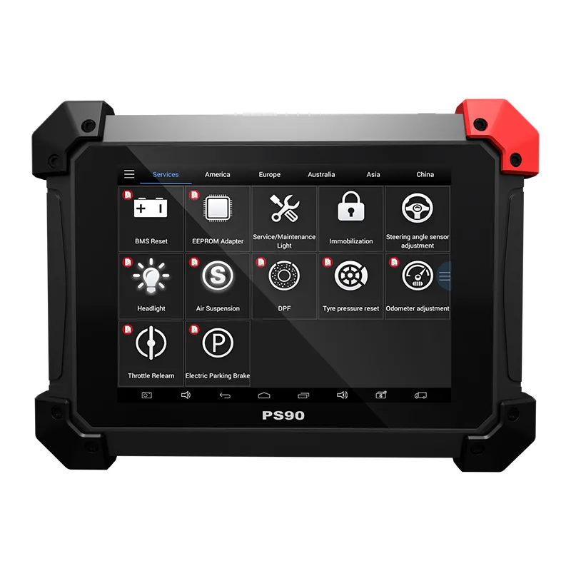 PS90 herramienta de diagnóstico del coche OBD2 Automotive Con modelos clave programador / cuentakilómetros correctio / EPS Soporte Multi coche con GPS / BT
