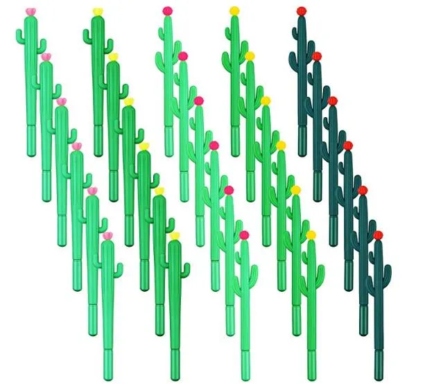선인장 볼펜 블랙 0.5mm의 젤 잉크 선물 문구 롤러 펜 학교 사무실 쓰기 펜 학생 아이 시상