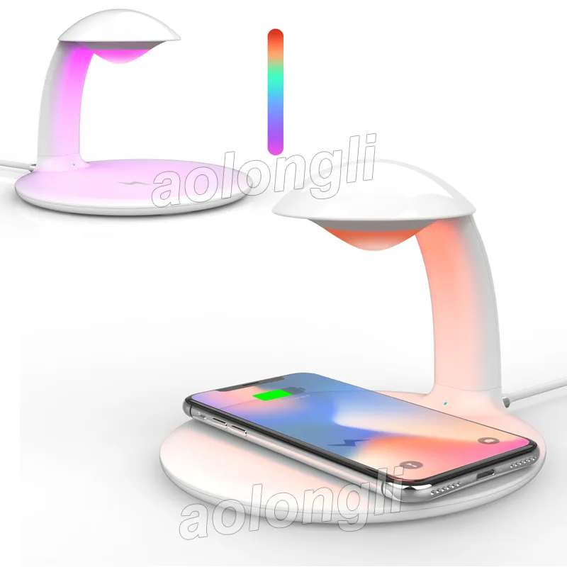 Fast Wireless Charger With LED Dimmable Bedside Light RGB Color Touch Control Fast Qi Charging Pad For IPhone XR Max XS X 8 8P Galaxy HUAWEI From Aolongli 16.69 DHgate.Com