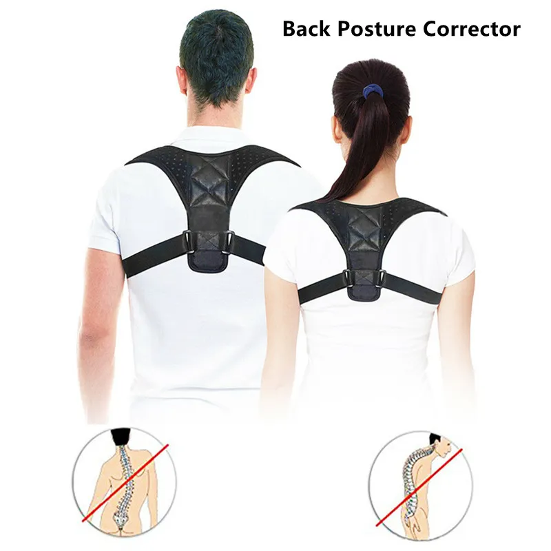 Medico Regolabile Clavicola Postura Correttore Uomini Woemen Upper Back Brace Spalla Supporto Lombare Cintura Corsetto Postura Correzione