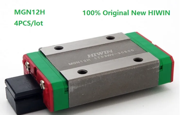 Original HIWIN MGN12H Bearing Steel Sliding Linear Guide Blocks for CNC ...