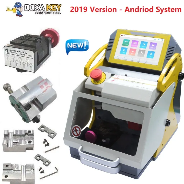 4 Clamp SEC-E9 Automatic Car Key Making Machine Laser Key Cutting ...