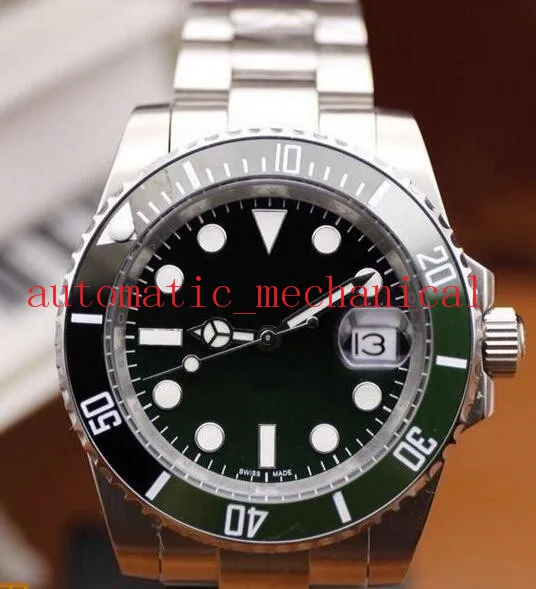 Luksusowy zegarek męski 3 styl czarny/niebieski ceramiczny ramka ze stali nierdzewnej 40 mm zegarek 116610ln kalendarz automatyczny moda na rękę męskie zegarki