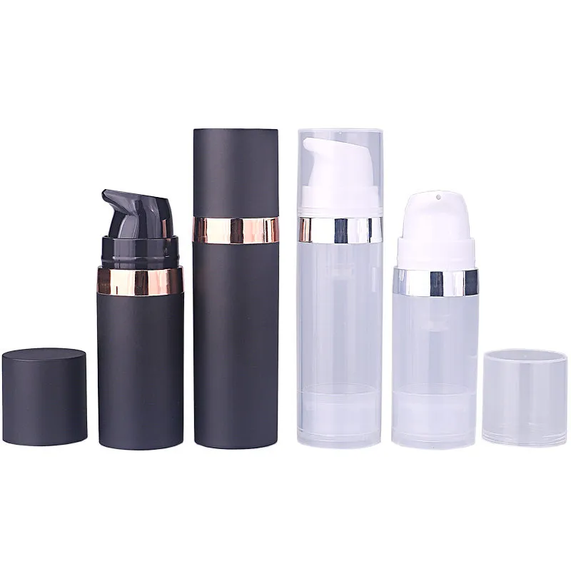 5ml / 10ml / 15ml 에멀젼 진공 병, airless 병 펌프 로션 refillable 포장 병 빠른 배송 F3202