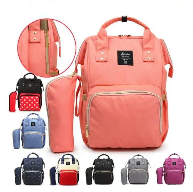 Mamy Backpack Marka pieluchy Torby Moda Matka Plecaki Maternity Desinger Torebki Outdoor Nursing Torby Organizator TL1257