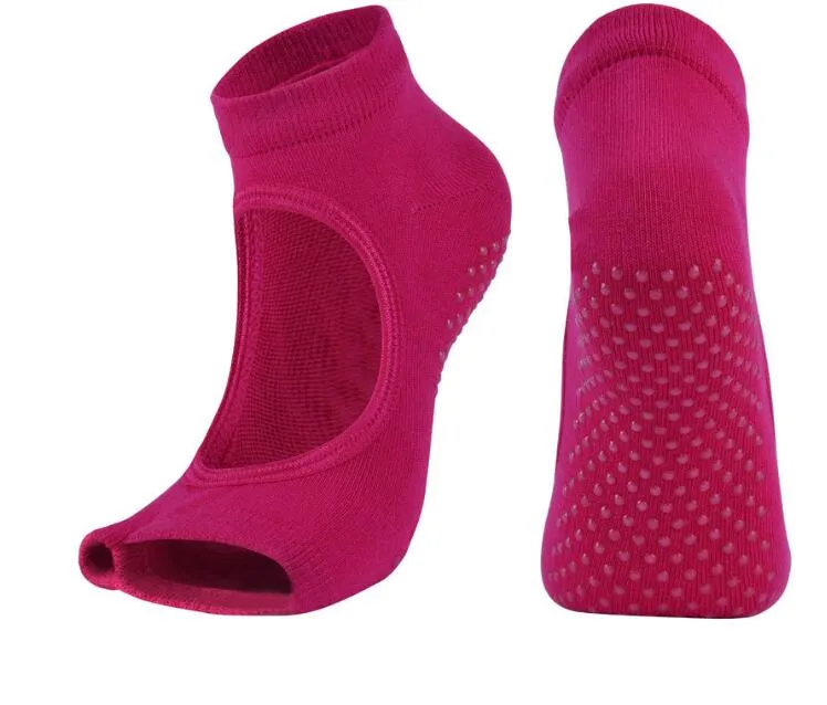 Split Toe Yoga Socks Combed Cotton Non Slip Backless Fingerless Dance Socks  Half Toe Pilates Socks From 18,3 €