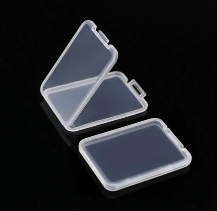 Sinyiin 10Pcs SD SDHC Memory Card Holder Transparent Box Storage For Case Protection Cover Bag...