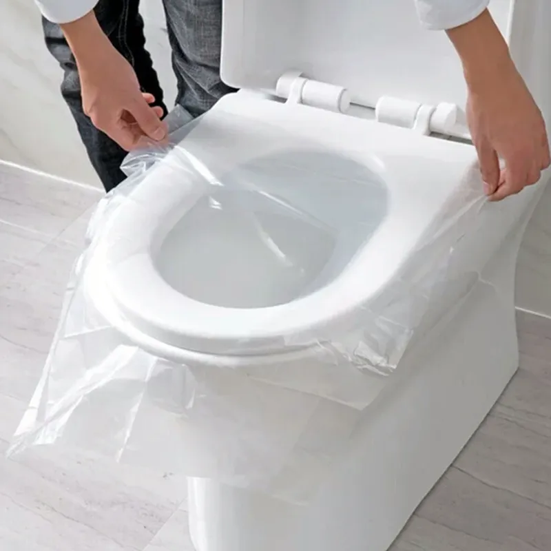 150ピースの携帯用使いやすい便座カバー安全旅行浴室トイレットペーパーパッドバスルームアクセサリー