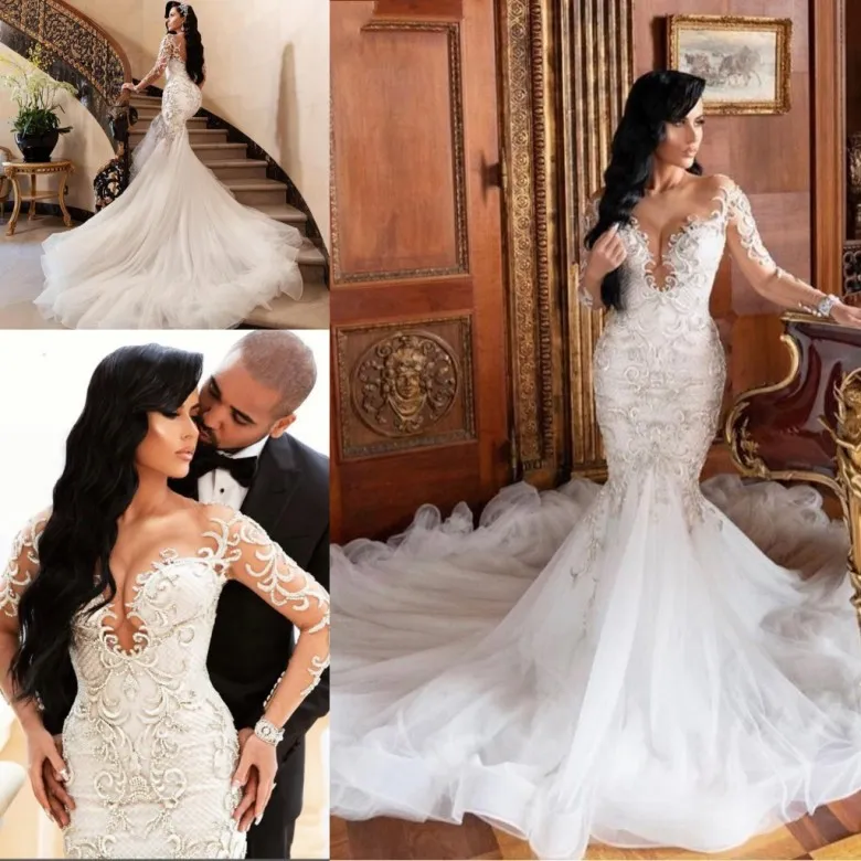 Sparkling Mermaid Wedding Gown eufycam with