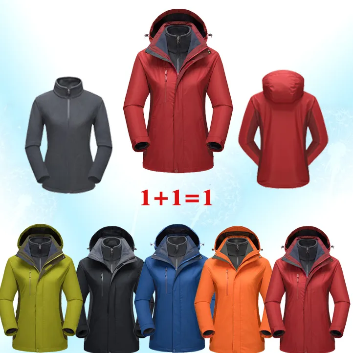 Women's Two-in-One Winter Clothing Waterproof, Warm and Printable Pattern
