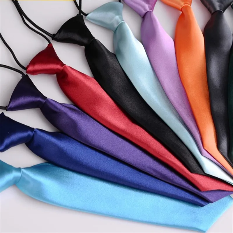 2019 Moda Corbata para ninos Solido 50 colores Corbata para estudiantes de bebe 28 7 cm Corbata Banda de goma Corbata Para ninos Regalo de Navidad