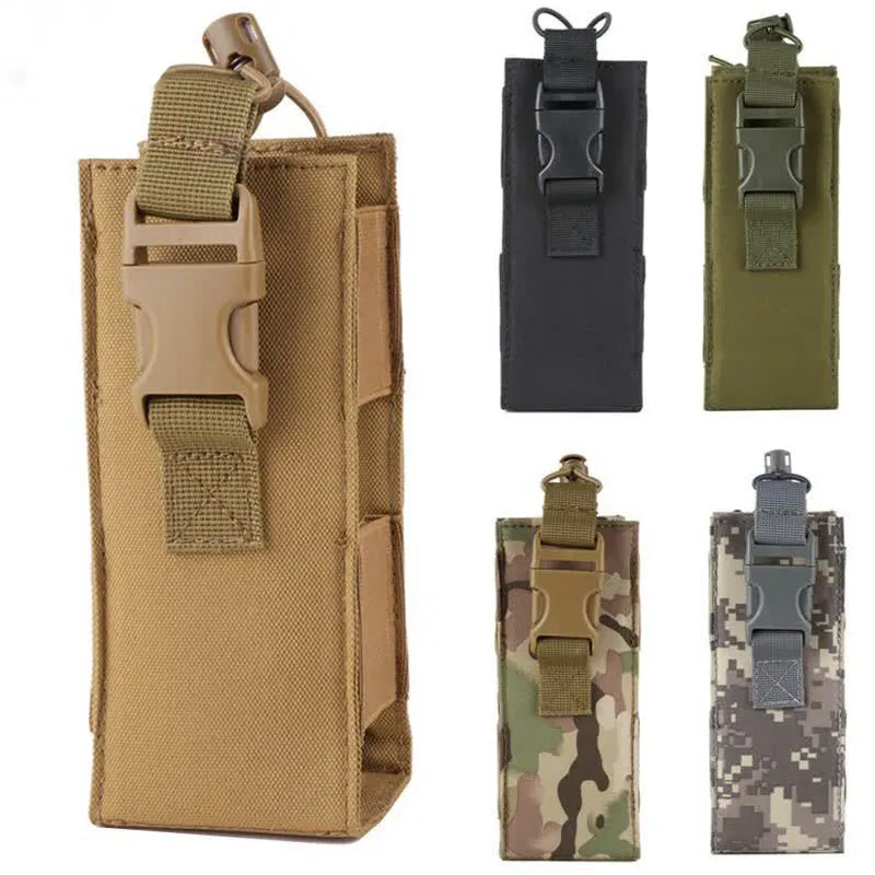 Outdoor Sports Airsoft Gear Molle Assault Combat Hiking Bag Vest Accessory Camouflage Pack FAST Tactical Interphone Pouch NO17-512