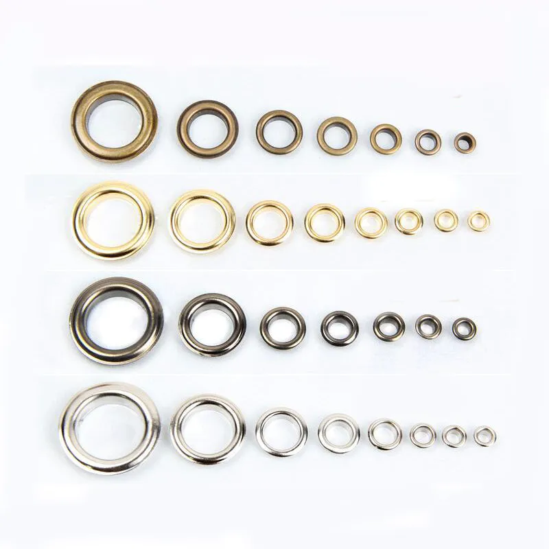 Diâmetro Insider 10mm Eyelets de Metal Prata Botões para Scrapbooks Costura Roupa Acessório DIY Craft presentes de aço inoxidável