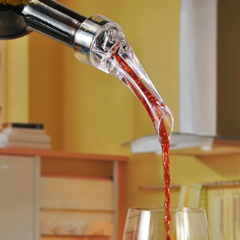 Nieuwe wijngieters Rode wijnbeluchter Mini Magic Acryl rode wijnkaraf met detailhandel WB1094