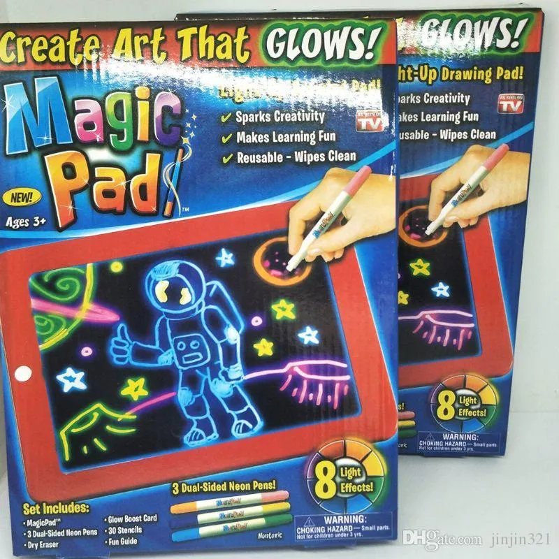 LED Pad 3D Light Up Magique Écriture Conseil Pour Le Plastique