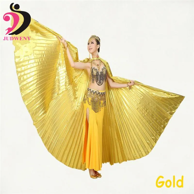 Stage Wear Belly Dance Wings Isis Wings pour femmes adultes Oriental Design Bollywood Butterfly 11 couleurs Angle sans Sticks281z