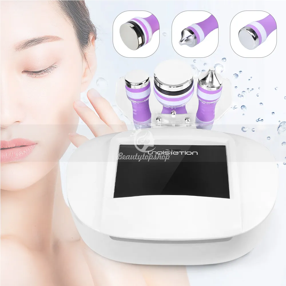 New Hot 3 in 1 Unoisetion Cavitation 2.0 Macchina per il sollevamento della pelle di perdita di peso per uso domestico Spa Spedizione gratuita veloce