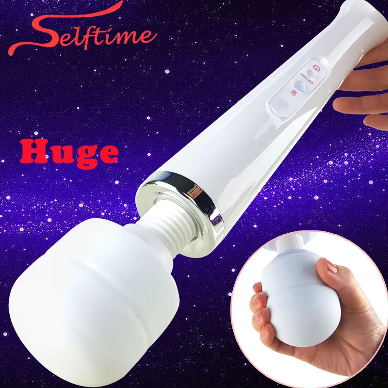 Enorme bacchetta magica vibratori per le donne, carica USB Big AV Stick femminile G Spot massaggiatore stimolatore del clitoride giocattoli adulti del sesso per la donna Y191026