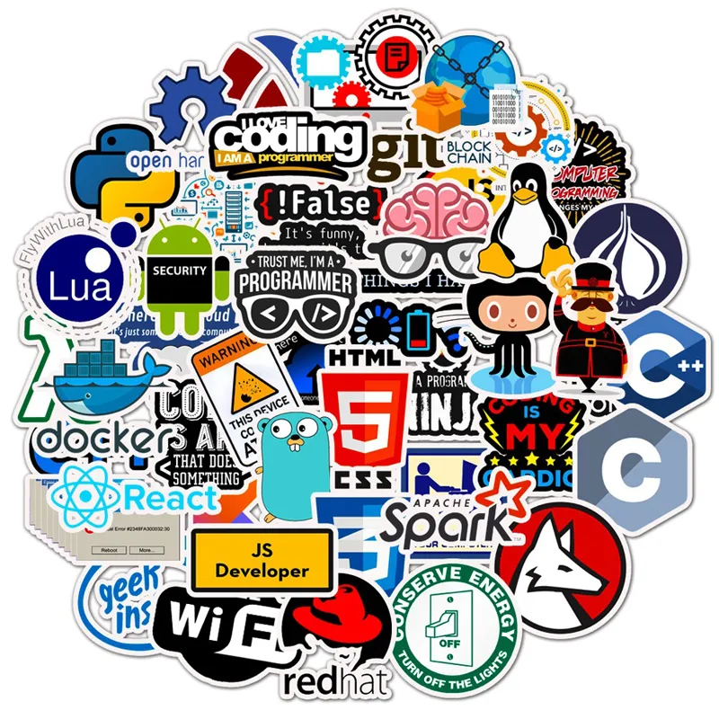 JAVA Programmer Waterproof Stickers Durable Laptop, Notebook ...