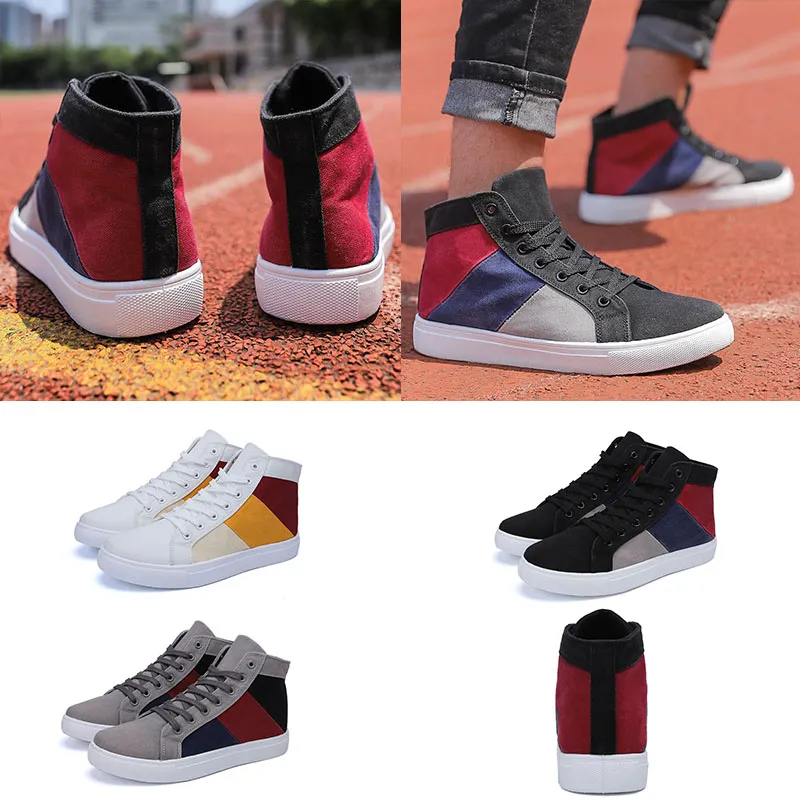 Scarpe da jogging Designer Moda Uomini Donne Donne Canvas Sneakers Triplo Black Bianco Rosso Blu Fashion Skate Skate Casual Scarpe Casual 3944