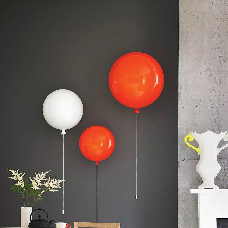 Moderne bunte Ballon-Wandleuchte, Kunstlampe, Kinder-Wohnkultur, Beleuchtung, Neu WA107258S