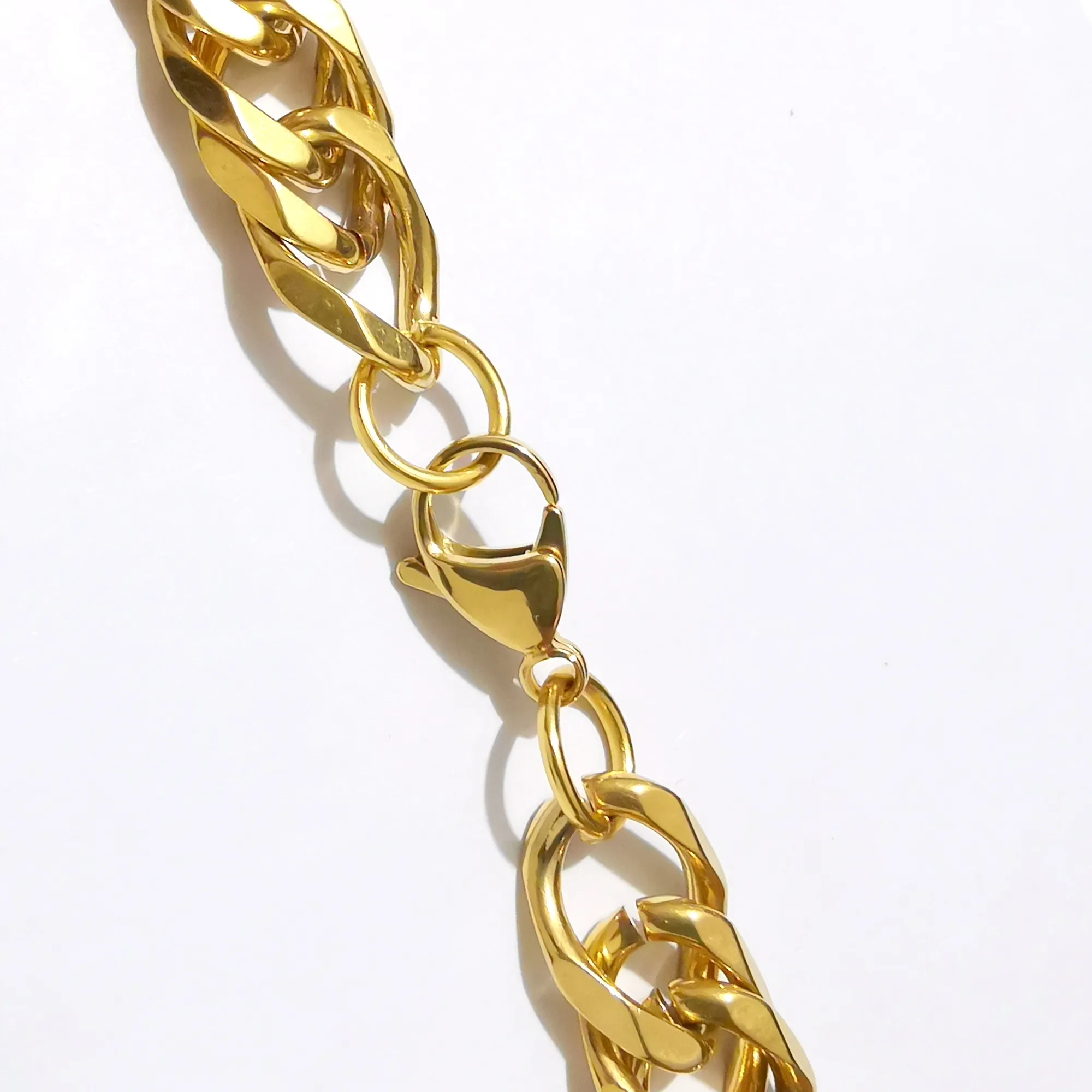 High Quality Pure Stainless Steel Double Curb Link Chain Mens Gold Chain  Necklace For Men And Boys 11mm Width, Gold Hip Hop Style From Yueyang86,  $8.45