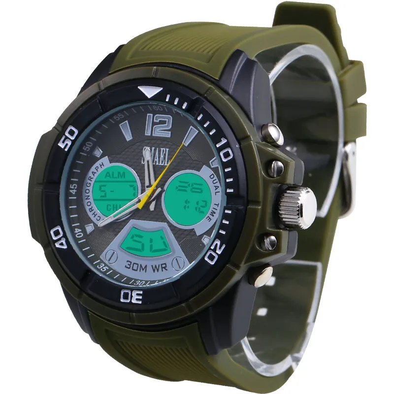 SMAEL Orologi Al Quarzo Da Uomo, Orologi Da Polso Sportivi Digitali Con - Foto 6