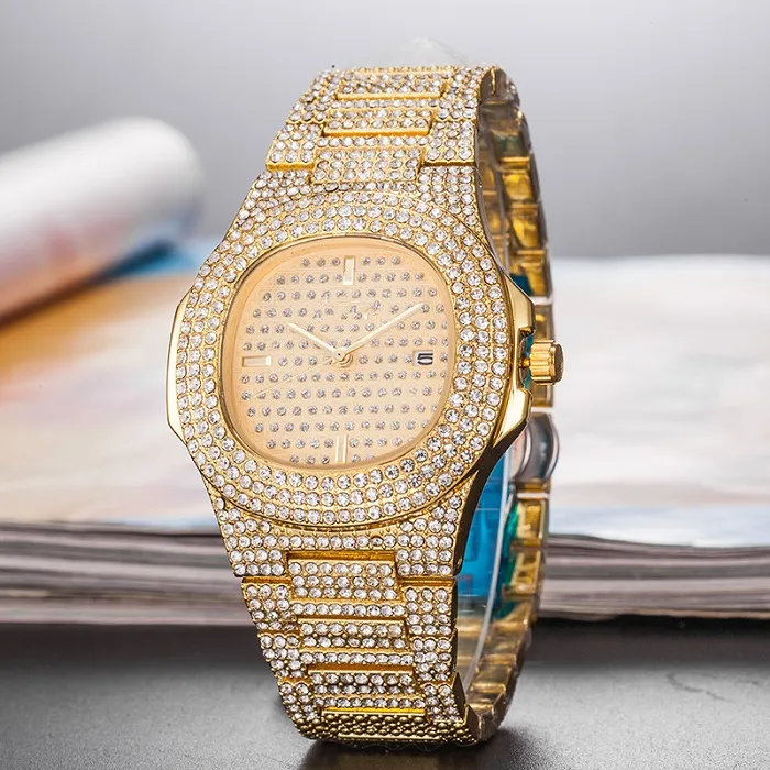 New Diamond Encrusted Brand Fashion Lady Luxury Watch Female