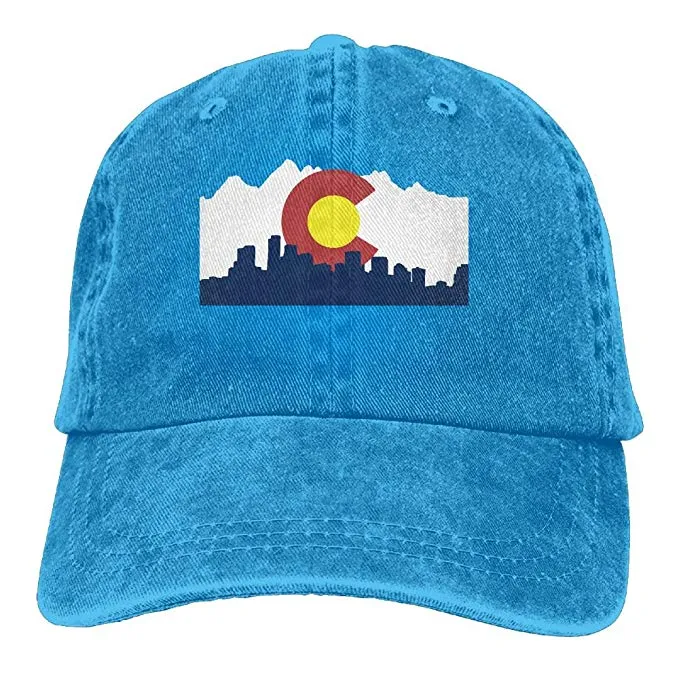 Nuevas Gorras De Béisbol Baratas Colorado Denver Skyline Impresión Sombrero De Vaquero Gorra De Béisbol De Moda Para Hombres Mujeres Negro De 4,75 € | DHgate