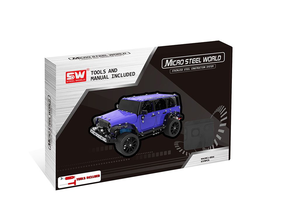 SW RC 004 2WD 1/16 RC Coche De Acero Modelo Para La Diversión RC Jeep 2