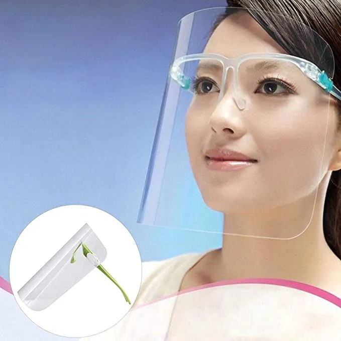 Escudos faciales con lentes deals