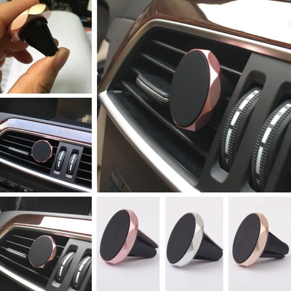 Universal Car Phone Holder 360 Degree GPS Super Magnetisk Mobiltelefonhållare för iPhone XS Samsung S8 Magnet Mount Holder Stand