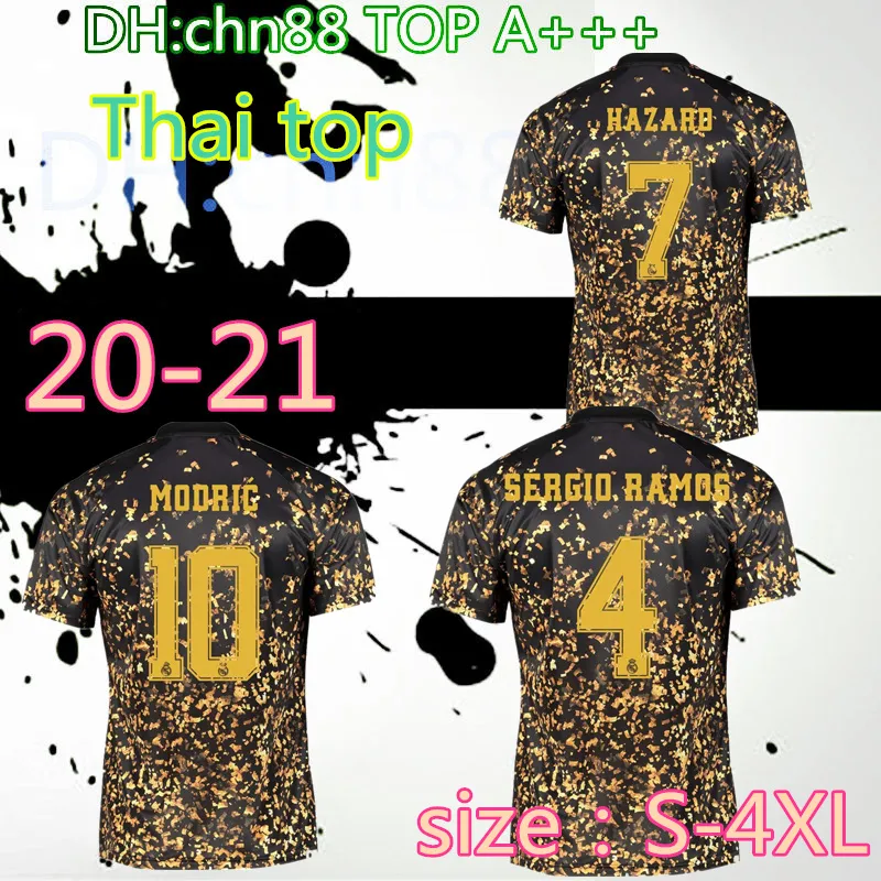 20 21 pink REAL MADRID SOCCER JERSEYS HAZARD camisetas de f tbol 2020 2021 Chinese New Year Special Edition 4th Concept football kit SHIRTS