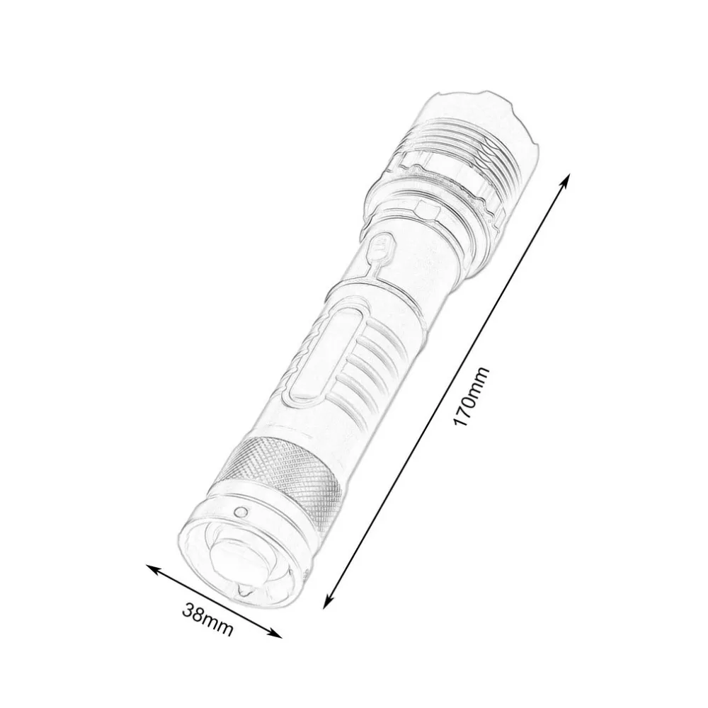 Nya 2000 lumen LED Zoomable Zoom ficklampan Torch Accar Charger 4482261