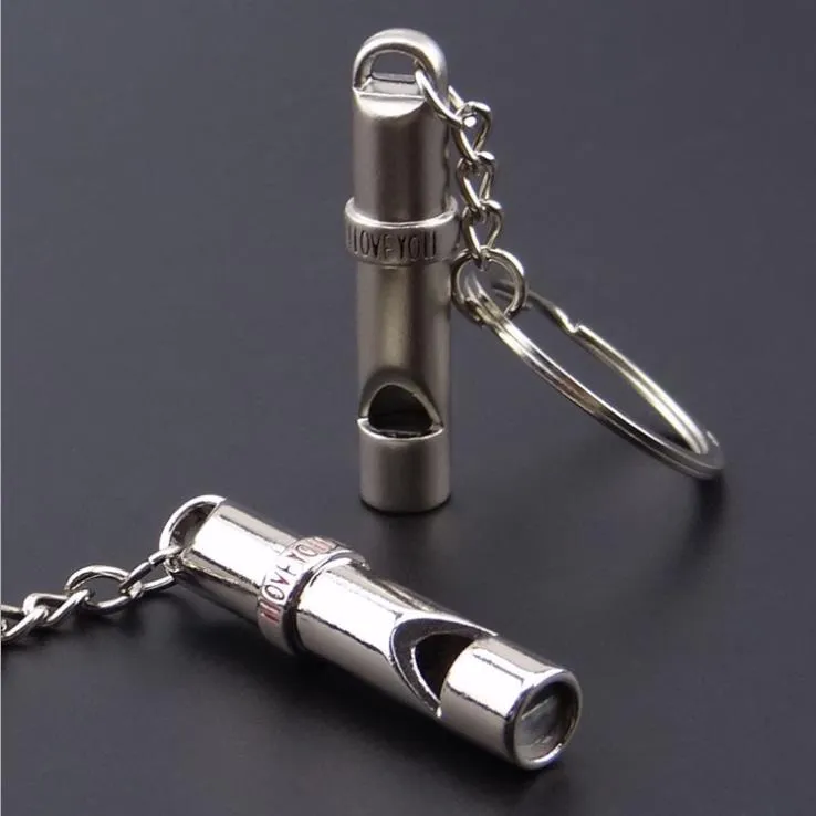 Criativo Trumpet Casal Metal Chaveiro Amantes Apito Keyfob Chave Do Carro Cadeia de Cintura Pendurado Chaveiro Keyholder Acessórios